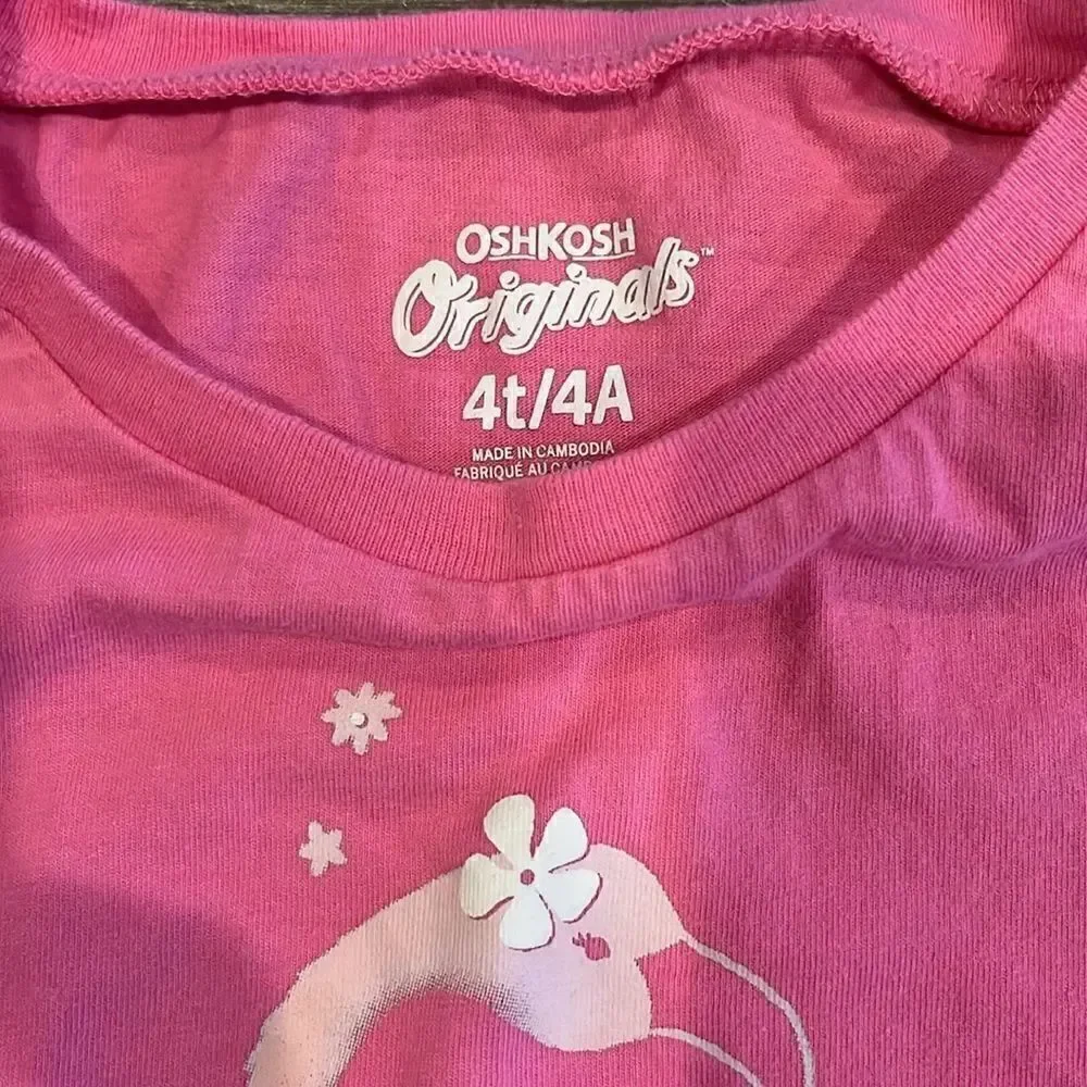 Cute pink flamingo tee
